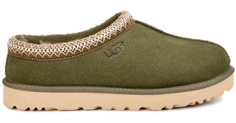 UGG Suede Tasman Slippers in Green for Men - Lyst