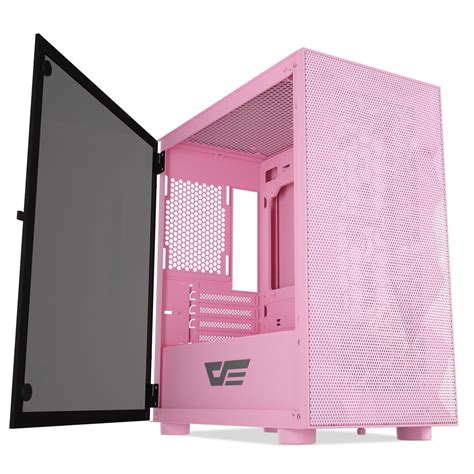 darkFlash DLM21 MESH Micro ATX Mini ITX Tower MicroATX Pink Computer ...