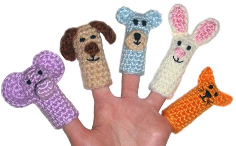 Crochet Spot » Blog Archive » Crochet Pattern: Animal Finger Puppets ...