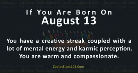 August 13 Zodiac is Leo, Birthdays and Horoscope - ZodiacSigns101