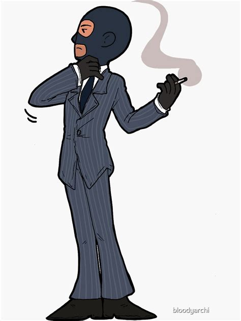 "BLU Spy" Sticker by bloodyarchi | Redbubble