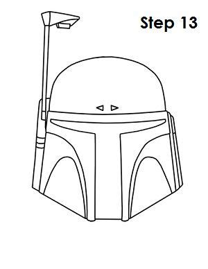 How To Draw Mandalorian Helmet - Richard McNary's Coloring Pages