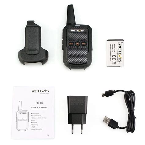 Retevis RT15 Portable Walkie Talkie UHF 400-470MHz 16-Channel 2 | GearVita