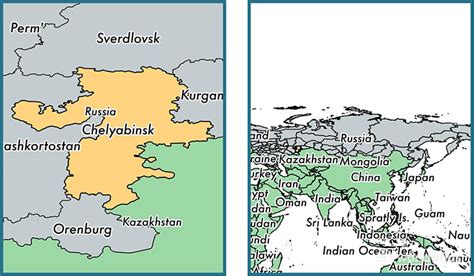 Chelyabinsk Oblast administrative region, Russia / Map of Chelyabinsk Oblast, RU / Where is ...