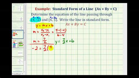 15+ Equation Of A Line In Standard Form Examples at Demax5 | Onprewall