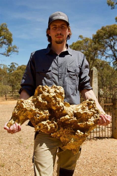 Five of the biggest gold nuggets in the world were found in Australia including the biggest ...