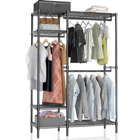 VIPEK 4 Shelves Garment Rack Heavy Duty Clothes Rack Large Wire ...