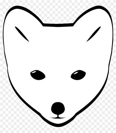 Draw A Arctic Fox Face - Free Transparent PNG Clipart Images Download