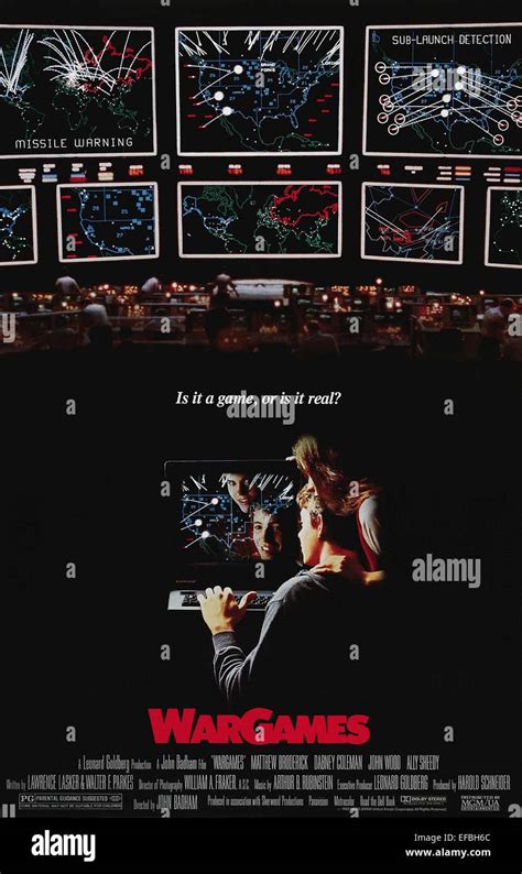 MOVIE POSTER WAR GAMES; WARGAMES (1983 Stock Photo, Royalty Free Image ...