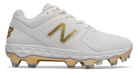 New Balance SPVELOv1 Fastpitch TPU Molded Cleat Low-Cut - White Gold - Walmart.com - Walmart.com