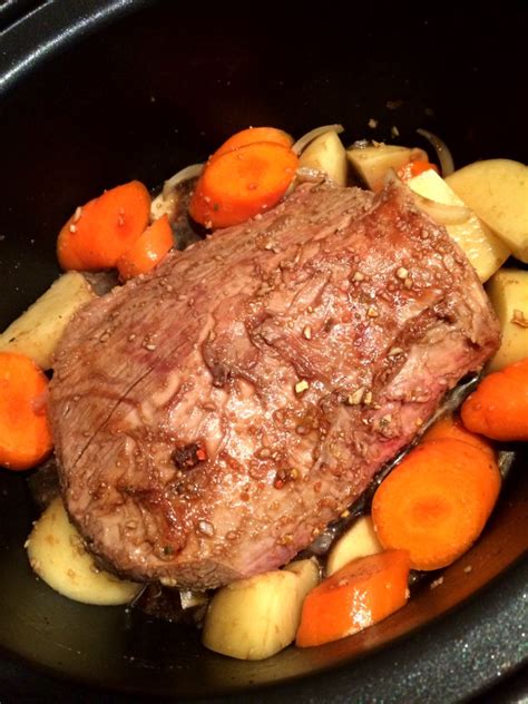 Slow Cooked Balsamic Glaze Beef Eye Round Roast - This Is Cooking for ...