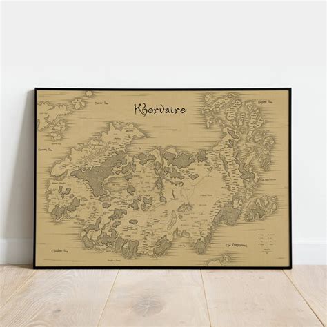 Map of Khorvaire - Etsy Canada