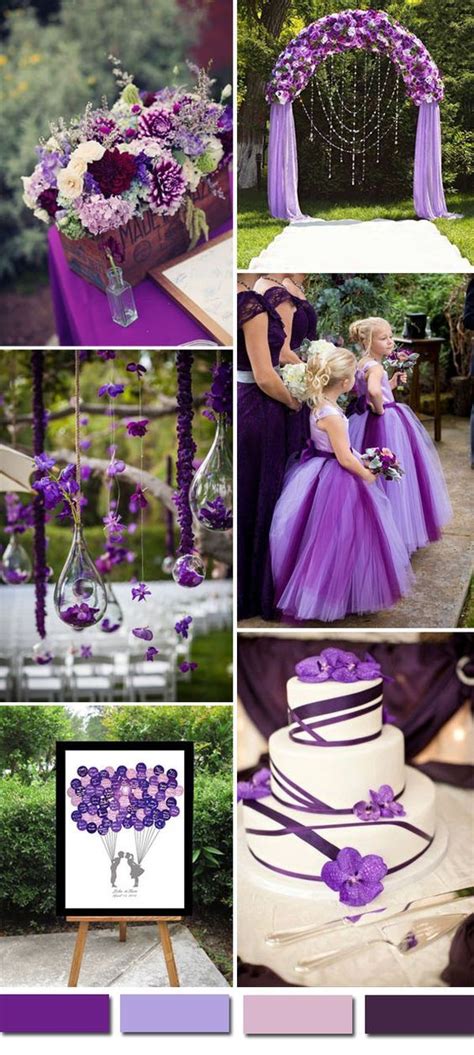 2016 Wedding Color Ideas: Gorgeous Purple Wedding Color Palettes ...