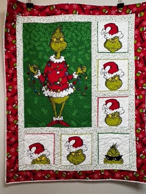 Grinch Quilt wall Hanging or Lap Quilt/toddler Bed - Etsy