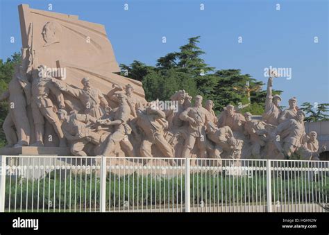 Tiananmen Square monument in Beijing China Stock Photo - Alamy