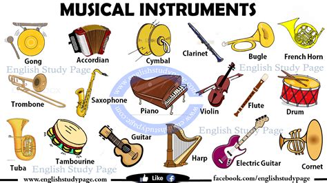 Musical Instruments in English - English Study Page