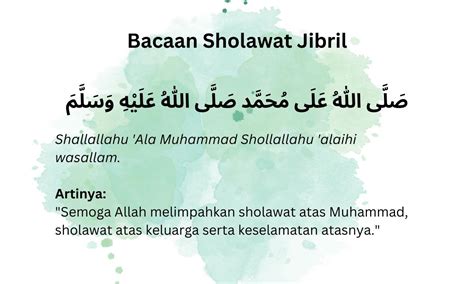 bacaan sholawat jibril 500x Bacaan sholawat jibril arab, terjemahan lengkap, dan keutamaannya ...