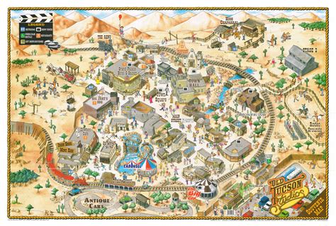 Old Tucson Studios Souvenir Map – Curtis Wright Maps