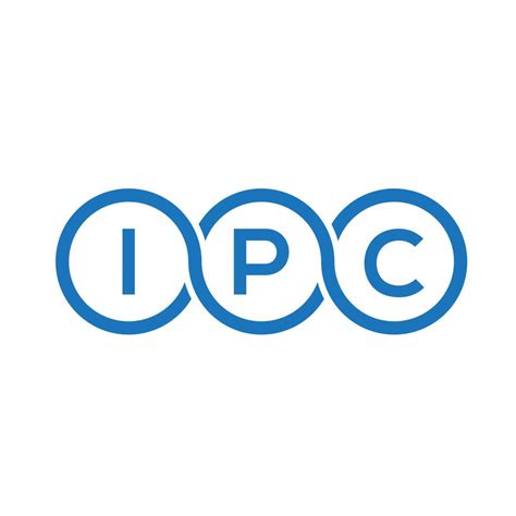 IPC letter logo design on white background. IPC creative initials ...