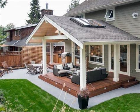 Top 40 Best Deck Roof Ideas - Covered Backyard Space Designs