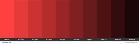 Shades of Coral Red color #FF4040 hex - ColorsWall