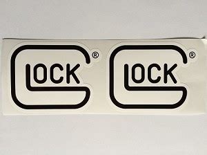 2 Glock Firearms Gun Die Cut Decals