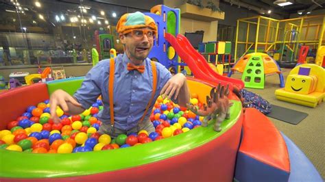 Blippi Learns at the Indoor Playground | Educational Videos for ...