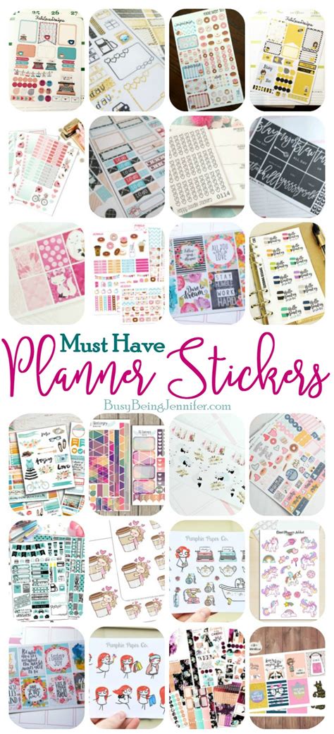 Planner Sticker Must Haves! - Busy Being Jennifer