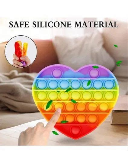 Material: Silicone Shape: Heart Push Pop Toy at best price in Mumbai ...