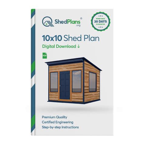 10x10 office shed plan