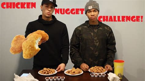 CHICKEN NUGGET CHALLENGE!! 😂 - YouTube