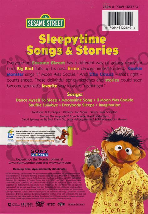 Sleepytime Songs And Stories - (Sesame Street) on DVD Movie