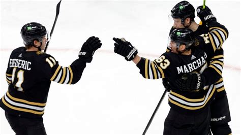 Bruins persevere behind Brad Marchand’s latest milestone