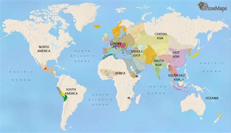 World history timeline map showing the world in 1453