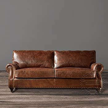 Distressed Tan Leather Sofa,Vintage Tan Leather Sofa,Vintage Sofa