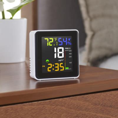 The Indoor Air Quality Monitor - measures and clearly displays the concentration of airborne ...