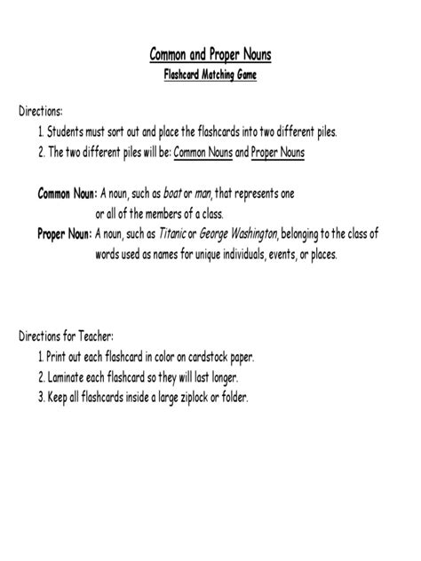 Common and Proper Noun Flash Cards | Space Programme | Science