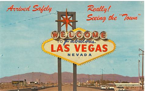 Fabulous Las Vegas sign -- vintage postcard | I loooove this… | Flickr