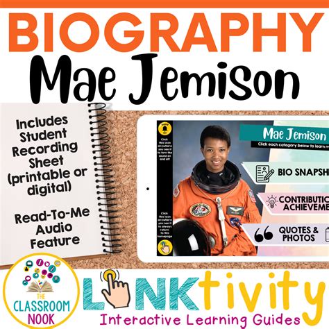 Mae Jemison Biography LINKtivity® for kids — THE CLASSROOM NOOK