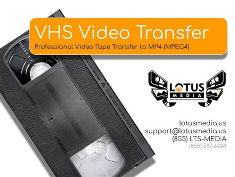 VHS Video Tape Transfer Service, Digitization to Digital MP4 MPEG4 File ...