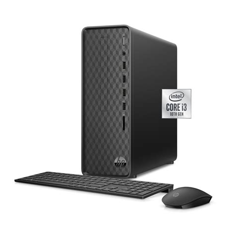 Buy HP Slim Desktop, Intel Core i3-10105, 8GB RAM, 256GB SSD, Dark Black, Windows 11 Home, S01 ...