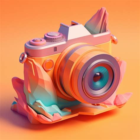 Premium Photo | Illustration of a digital camera