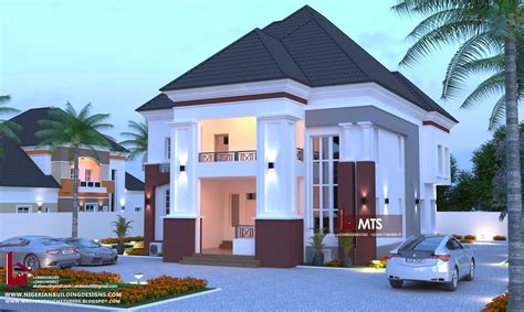 5 BEDROOM DUPLEX (RF D5030) – NIGERIAN BUILDING DESIGNS Duplex House Design, Modern House Design ...