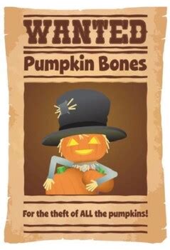 Wanted Poster - Pumpkin Bones by Southern Buzz | TPT