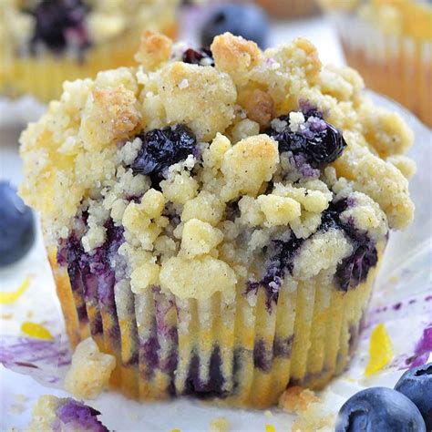 Lemon Blueberry Muffins - OMG Chocolate Desserts