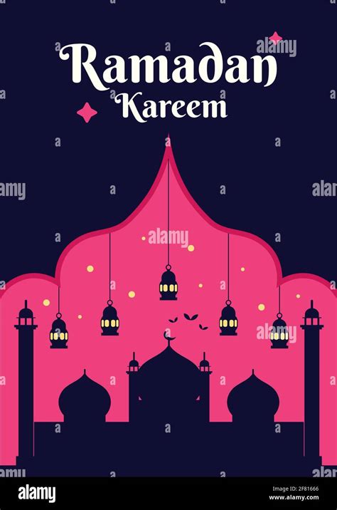 Ramadan Kareem poster design template, ramzan greeting card vector ...