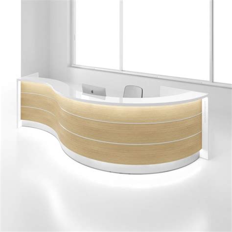 Modern Curved Reception Desk