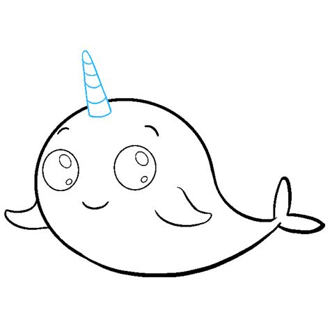 How to Draw a Cute Narwhal - Really Easy Drawing Tutorial