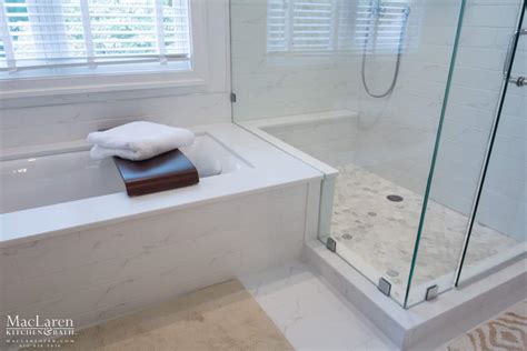 White Corian Master Bathroom- Bryn Mawr, PA - MacLaren Kitchen and Bath