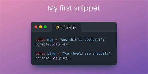 How to easily create an Image from a Code Snippet - snappify